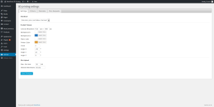 Wordpress 3D Printing Backend: main settings