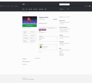 Wordpress 3D Printing product with enabled Give an estimate and request price.